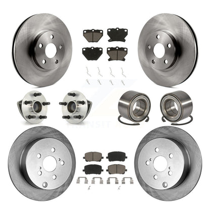 [Avant + Arrière] Kit de Roulement de roue pour Toyota Matrix Pontiac Vibe FWD avec Non-ABS KBB-117062