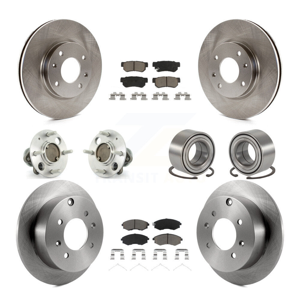 [Avant + Arrière] Kit de Roulement de roue pour 2004 Hyundai Sonata Non-ABS To 09 03 KBB-117091