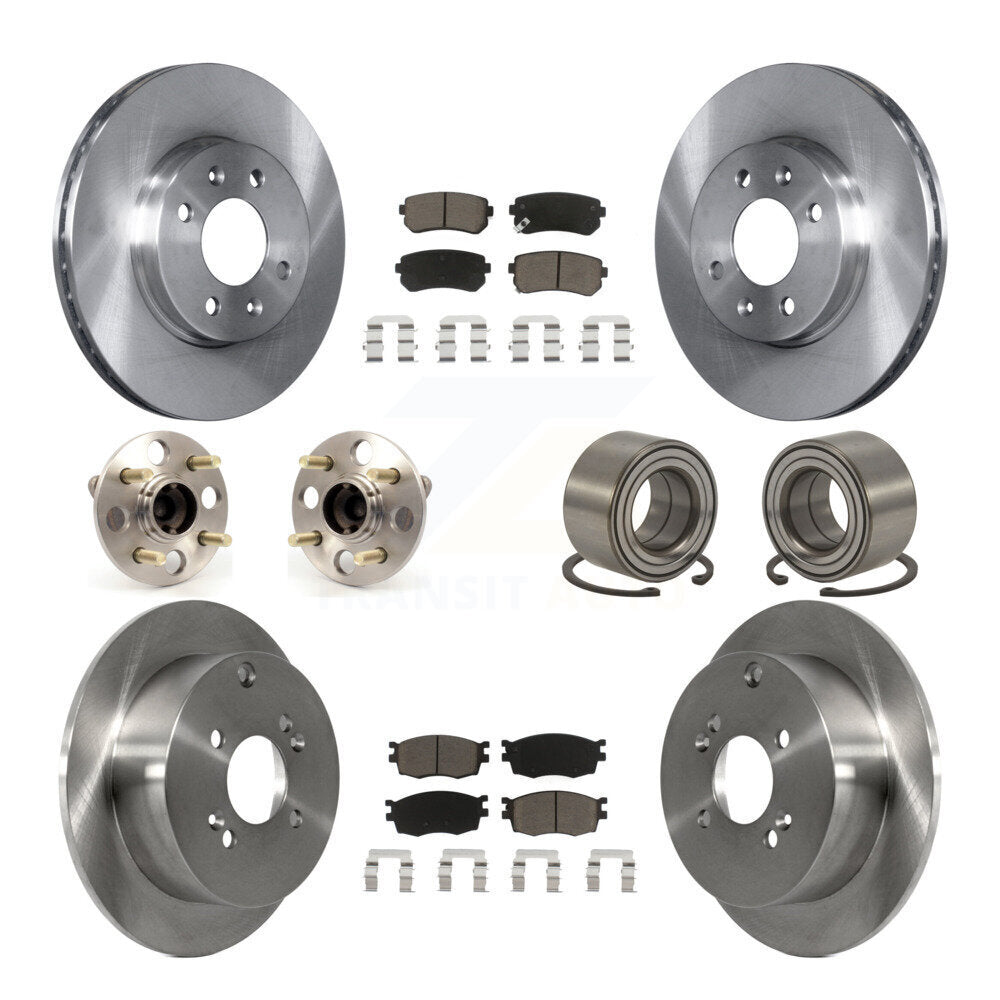 [Avant + Arrière] Kit de Roulement de roue pour Hyundai Accent Kia Rio Rio5 Non-ABS KBB-117101