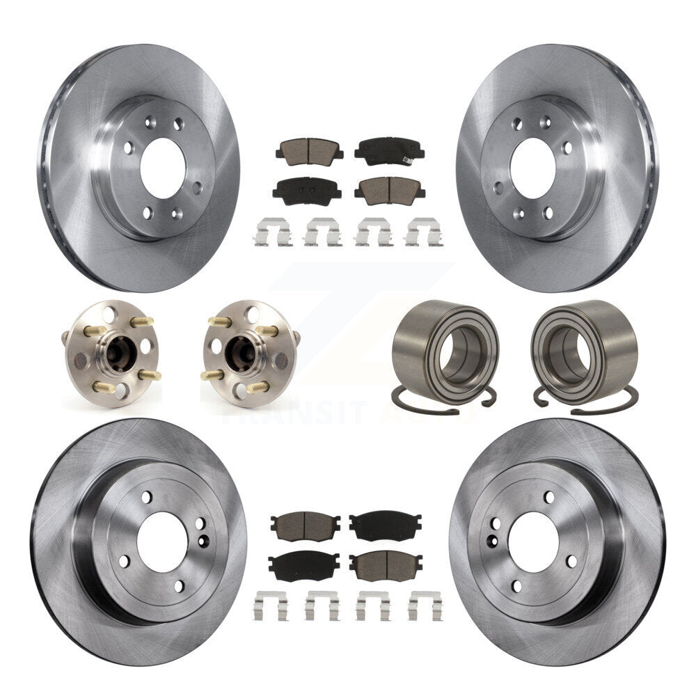 [Avant + Arrière] Kit de Roulement de roue pour 2011 Hyundai Accent Non-ABS KBB-117104