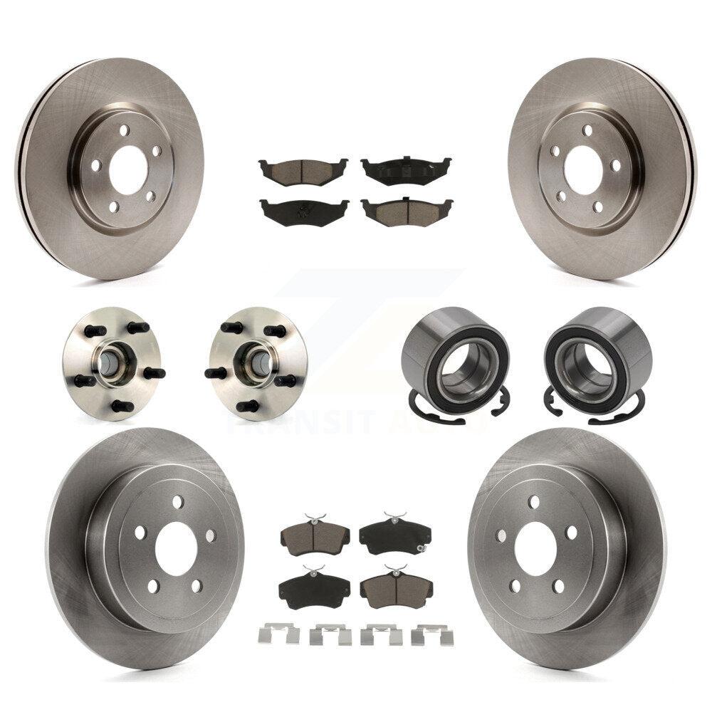 [Avant + Arrière] Kit de Roulement de roue pour 2008-2009 Chrysler PT Cruiser Turbocharged KBB-117110