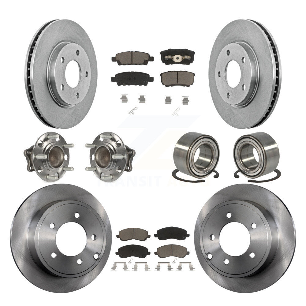 [Avant + Arrière] Kit de Roulement de roue pour 2008-2009 Mitsubishi Lancer DE avec FWD Non-ABS KBB-117124