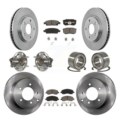 [Avant + Arrière] Kit de Roulement de roue pour 2008-2009 Mitsubishi Lancer DE avec FWD Non-ABS KBB-117124