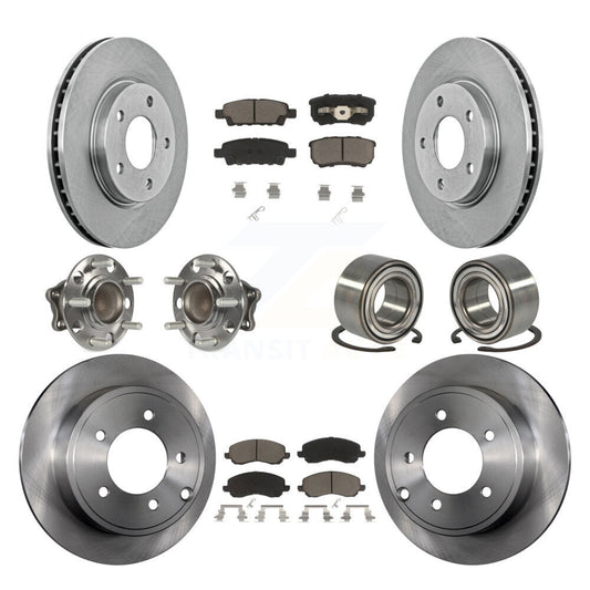 [Avant + Arrière] Kit de Roulement de roue pour 2008-2009 Mitsubishi Lancer DE avec FWD Non-ABS KBB-117124