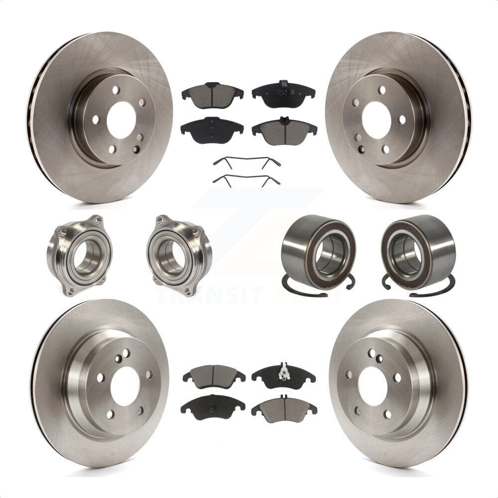 [Avant + Arrière] Kit de Roulement de roue pour 2014 Mercedes-Benz E350 Convertible Coupe avec 322mm Diameter Rotor KBB-117138 par Transit Auto