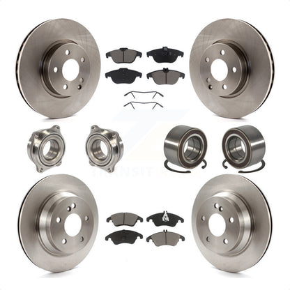 [Avant + Arrière] Kit de Roulement de roue pour 2014 Mercedes-Benz E350 Convertible Coupe avec 322mm Diameter Rotor KBB-117138 par Transit Auto