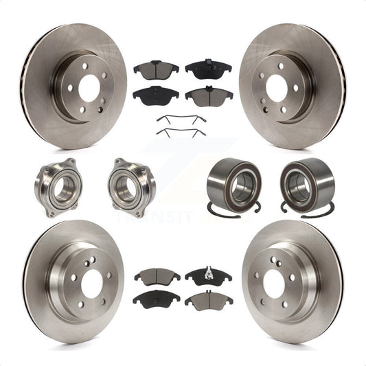 [Avant + Arrière] Kit de Roulement de roue pour 2014 Mercedes-Benz E350 Convertible Coupe avec 322mm Diameter Rotor KBB-117138 par Transit Auto