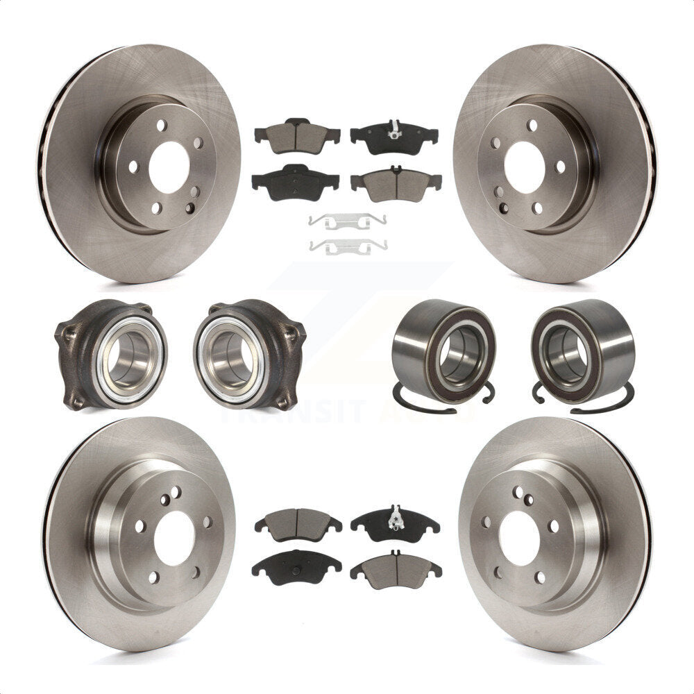 [Avant + Arrière] Kit de Roulement de roue pour Mercedes-Benz E350 E400 avec 322mm Diameter Rotor KBB-117139 par Transit Auto