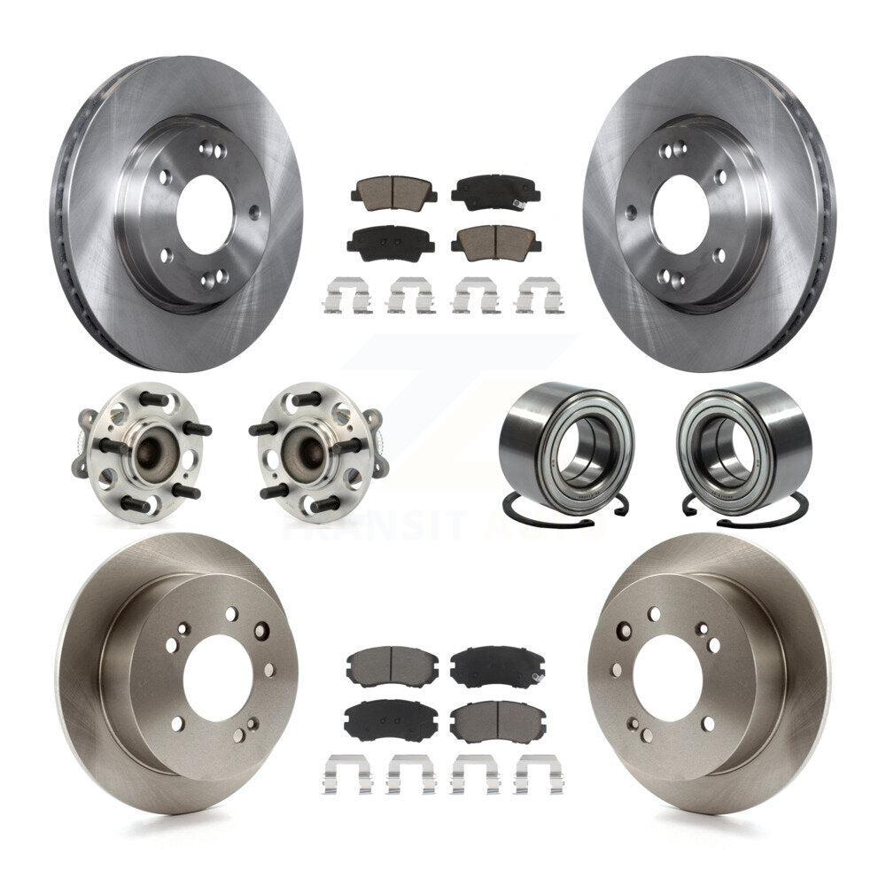 [Avant + Arrière] Kit de Roulement de roue pour 2010 Hyundai Elantra Sedan avec 4-Wheel ABS From 03 23 10 KBB-117156