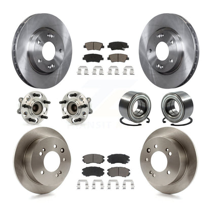 [Avant + Arrière] Kit de Roulement de roue pour 2010 Hyundai Elantra Sedan avec 4-Wheel ABS From 03 23 10 KBB-117156