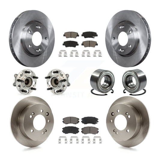 [Avant + Arrière] Kit de Roulement de roue pour 2010 Hyundai Elantra Sedan avec 4-Wheel ABS From 03 23 10 KBB-117156