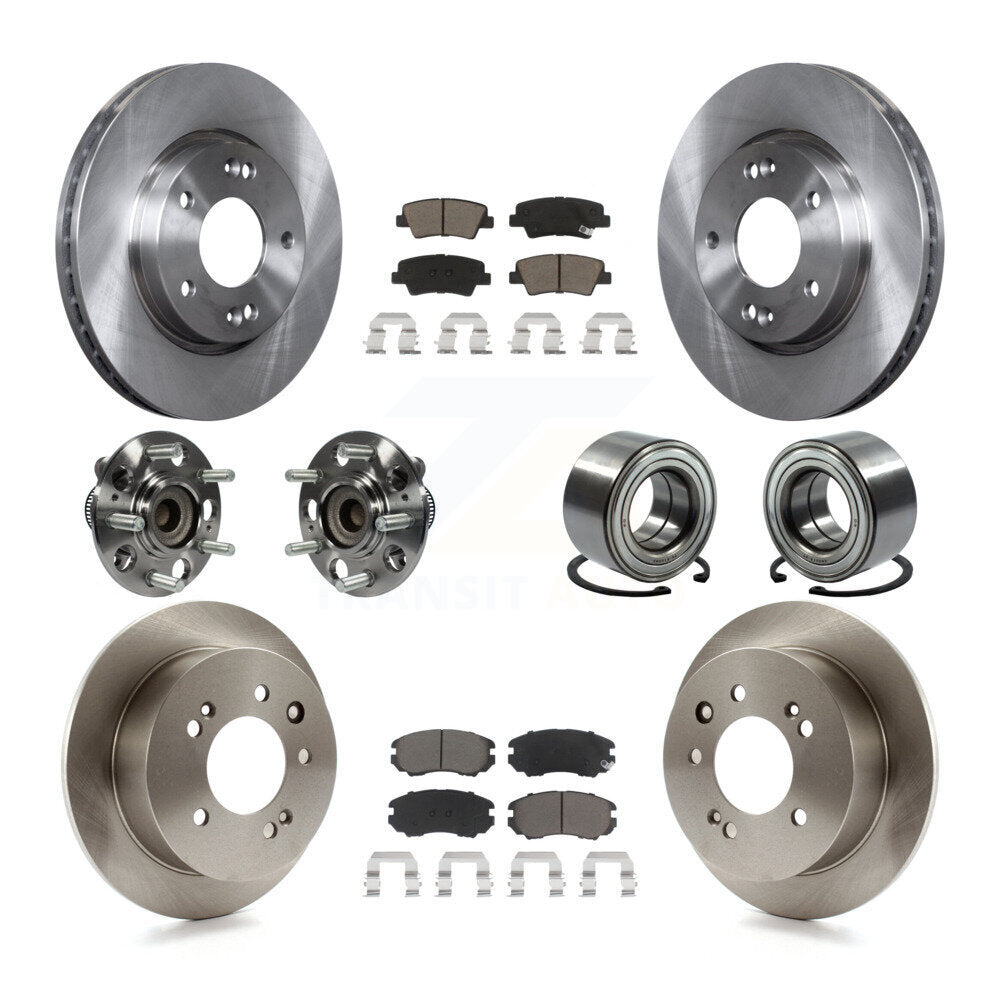 [Avant + Arrière] Kit de Roulement de roue pour 2010 Hyundai Elantra Sedan avec Non-ABS From 03 23 10 KBB-117157