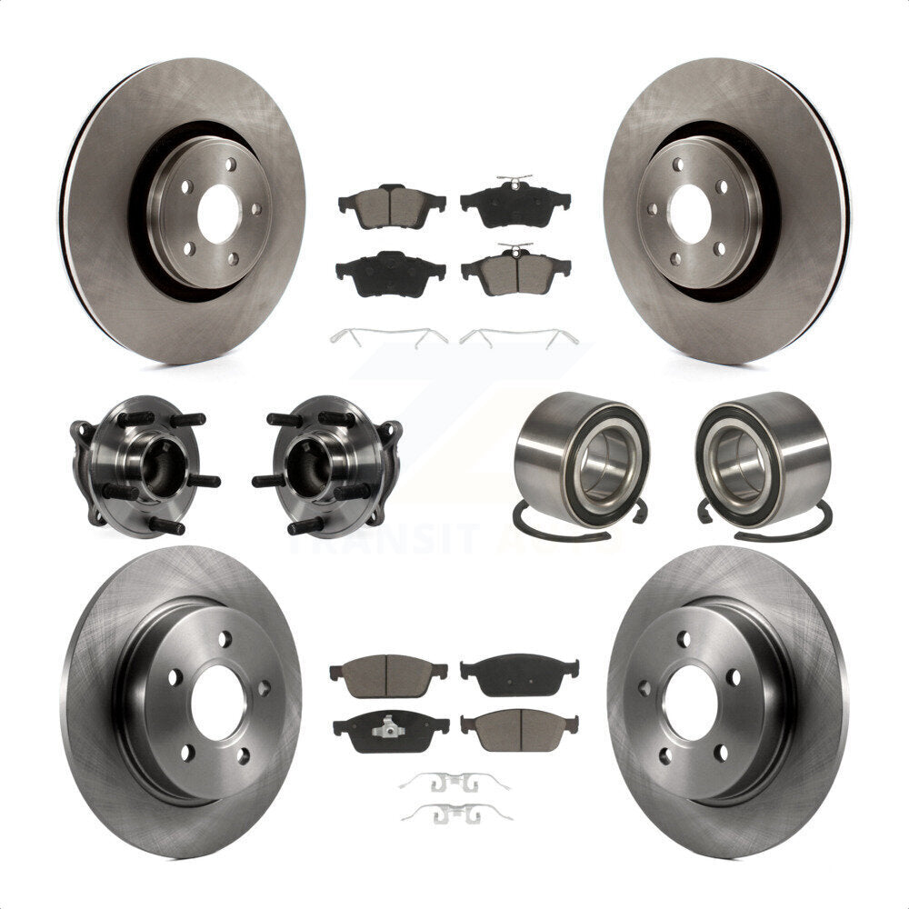[Avant + Arrière] Kit de Roulement de roue pour Ford Focus sans Active Park Assist KBB-117160 par Transit Auto