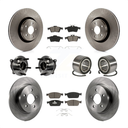 [Avant + Arrière] Kit de Roulement de roue pour Ford Focus sans Active Park Assist KBB-117160 par Transit Auto