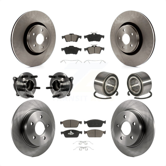 [Avant + Arrière] Kit de Roulement de roue pour Ford Focus sans Active Park Assist KBB-117160 par Transit Auto