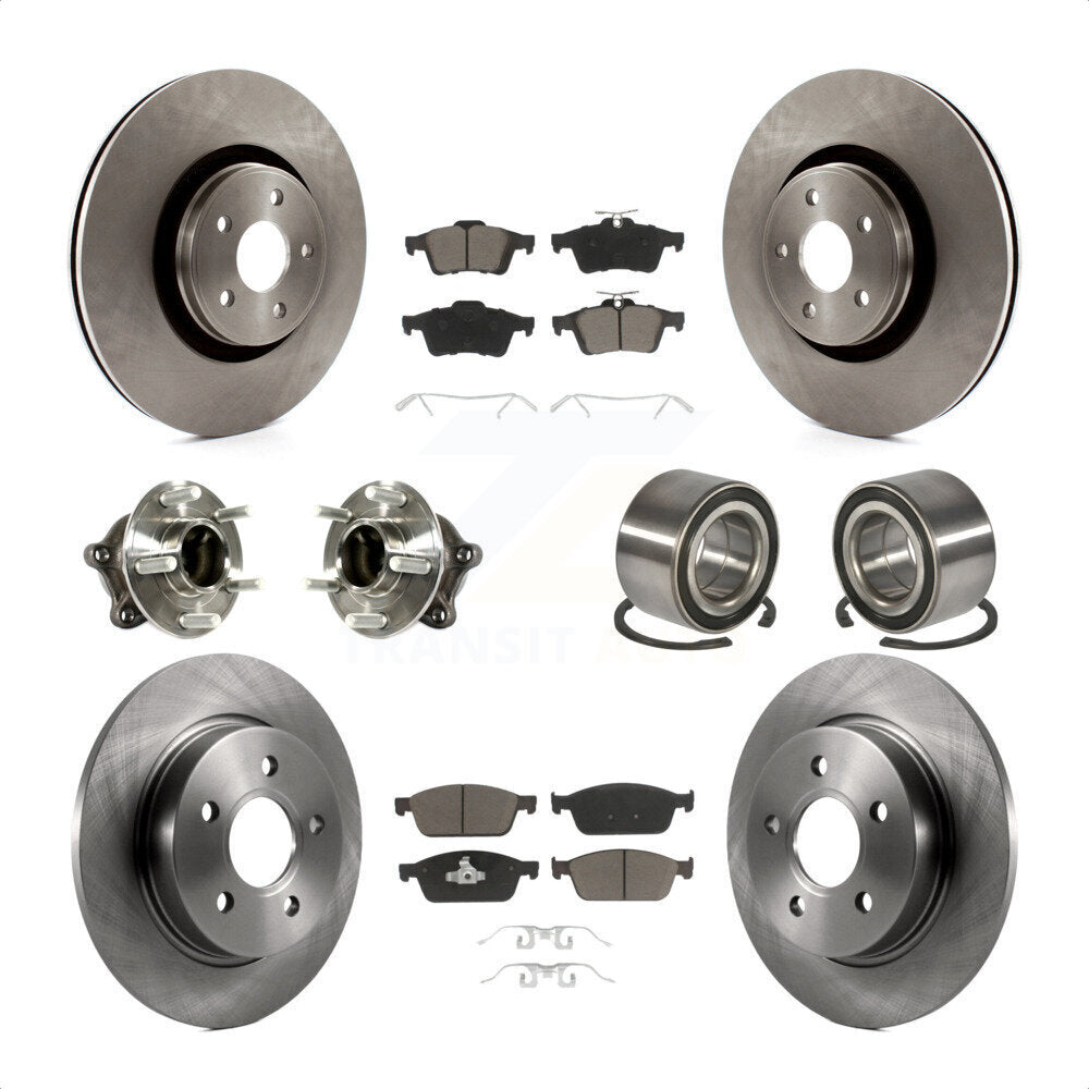 [Avant + Arrière] Kit de Roulement de roue pour Ford Focus avec Parking Assist KBB-117162 par Transit Auto