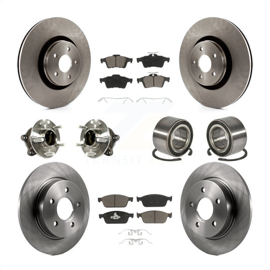 [Avant + Arrière] Kit de Roulement de roue pour Ford Focus avec Parking Assist KBB-117162 par Transit Auto