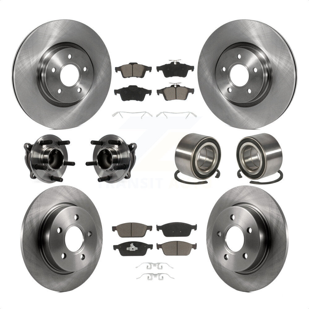 [Avant + Arrière] Kit de Roulement de roue pour 2013 Ford Focus ST sans Active Park Assist KBB-117163 par Transit Auto