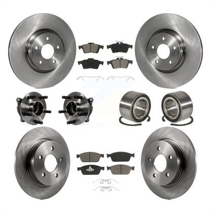 [Avant + Arrière] Kit de Roulement de roue pour 2013 Ford Focus ST sans Active Park Assist KBB-117163 par Transit Auto