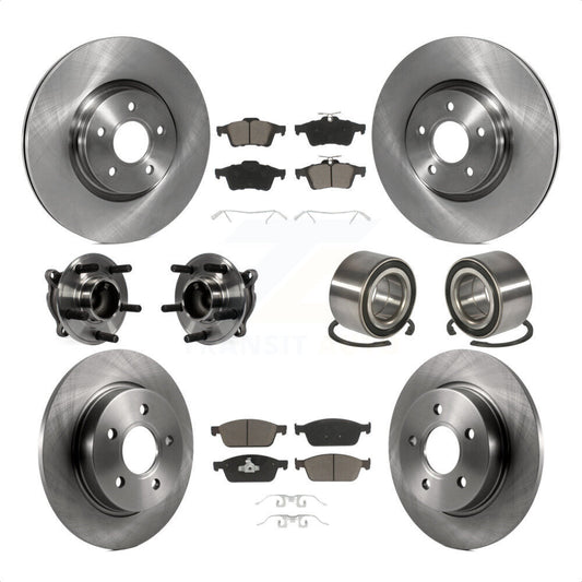 [Avant + Arrière] Kit de Roulement de roue pour 2013 Ford Focus ST sans Active Park Assist KBB-117163 par Transit Auto
