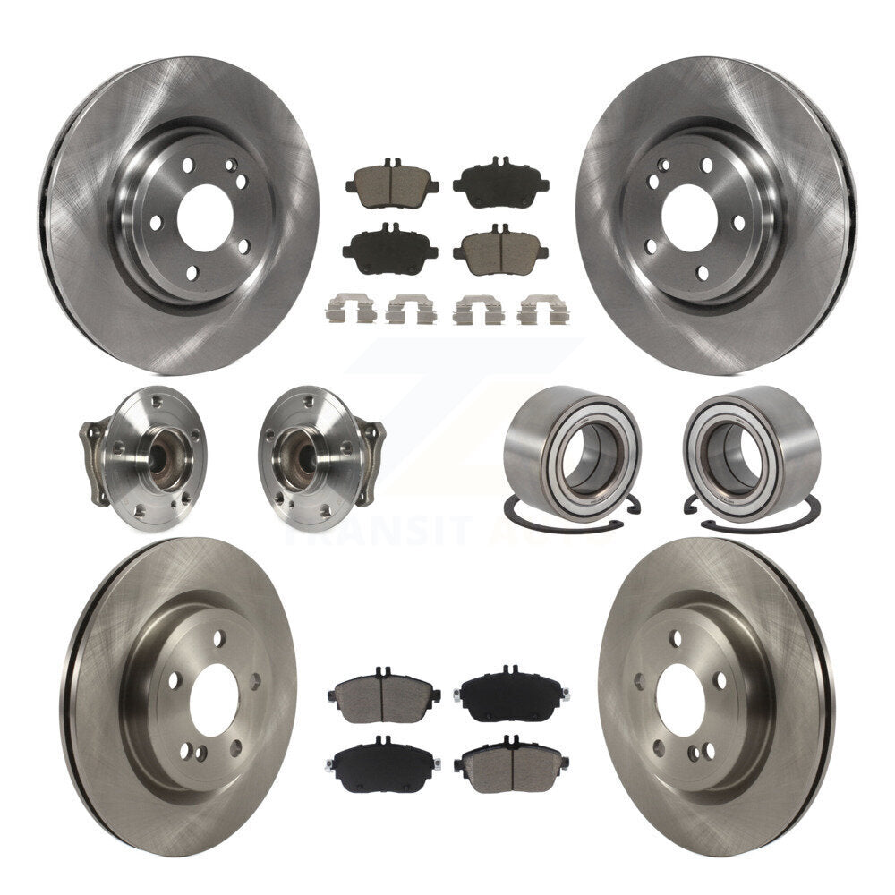 [Avant + Arrière] Kit de Roulement de roue pour 2015-2017 Mercedes-Benz GLA250 FWD avec Vented KBB-117181