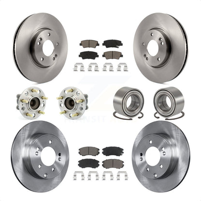 [Avant + Arrière] Kit de Roulement de roue pour 2010 Hyundai Sonata 3.3L KBB-117208 par Transit Auto