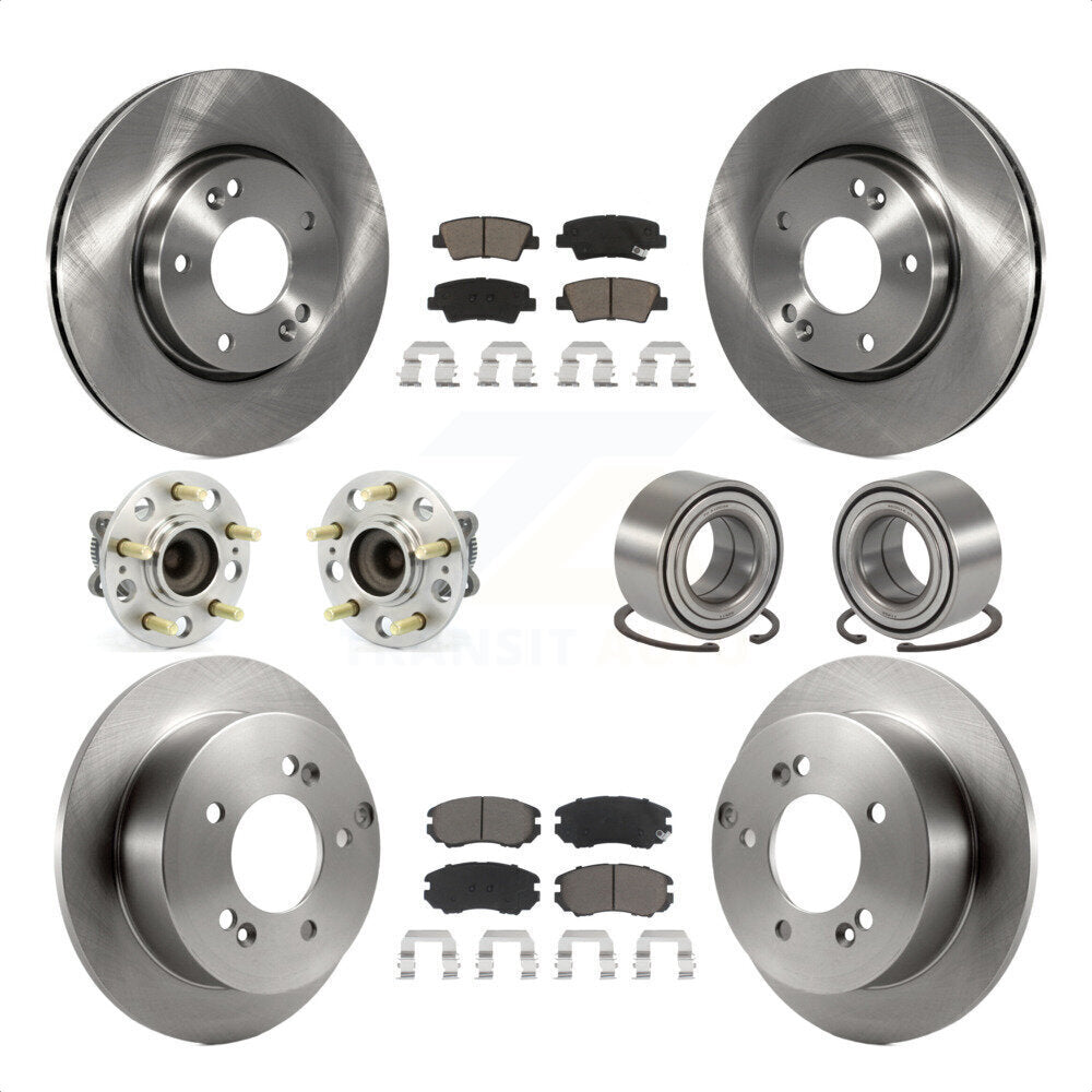 [Avant + Arrière] Kit de Roulement de roue pour 2010 Hyundai Sonata 2.4L KBB-117209 par Transit Auto