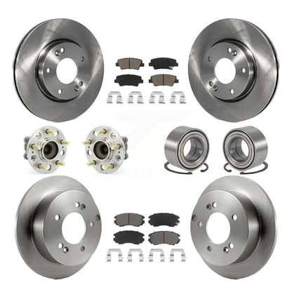[Avant + Arrière] Kit de Roulement de roue pour 2010 Hyundai Sonata 2.4L KBB-117209 par Transit Auto