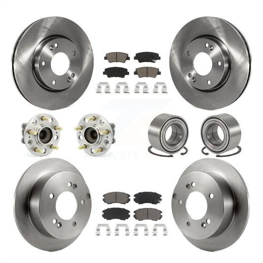 [Avant + Arrière] Kit de Roulement de roue pour 2010 Hyundai Sonata 2.4L KBB-117209 par Transit Auto