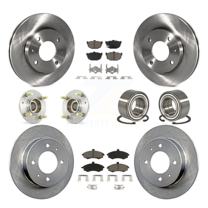 [Avant + Arrière] Kit de Roulement de roue pour Hyundai Elantra rear brakes avec 4-Wheel ABS KBB-117229