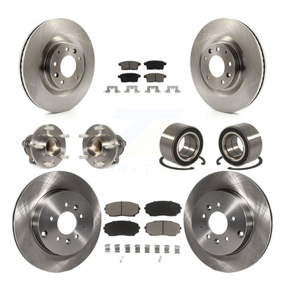 [Avant + Arrière] Kit de Roulement de roue pour 2007-2015 Mazda CX-9 FWD KBB-117244