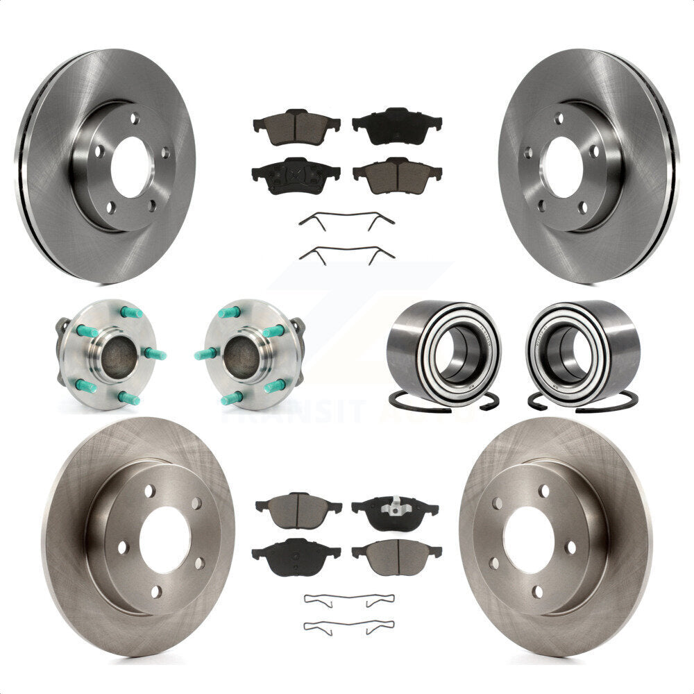 [Avant + Arrière] Kit de Roulement de roue pour 2005 Mazda 3 2.0L avec Non-ABS From 01 05 KBB-117256 par Transit Auto