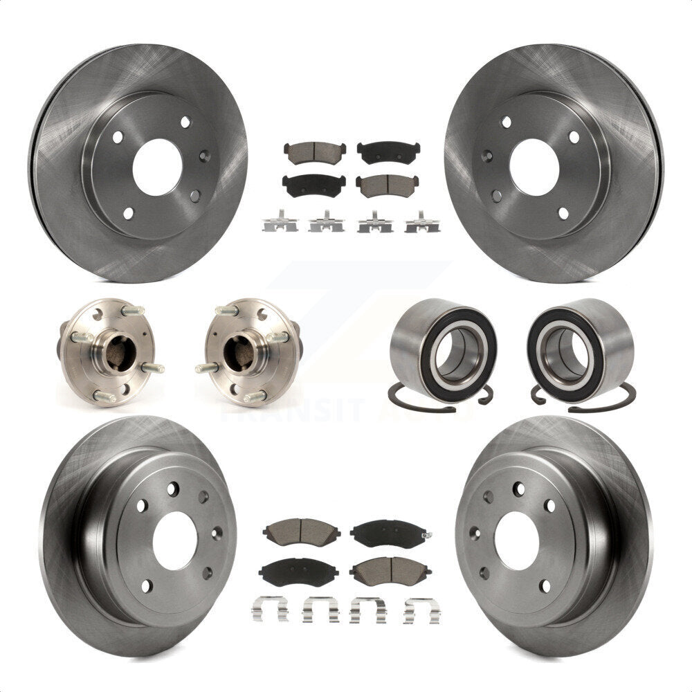 [Avant + Arrière] Kit de Roulement de roue pour Suzuki Forenza Reno Chevrolet Optra 4-Wheel ABS KBB-117262 par Transit Auto
