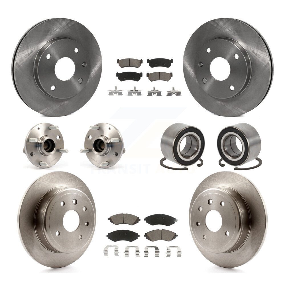 [Avant + Arrière] Kit de Roulement de roue pour 2004-2006 Chevrolet Optra Non-ABS avec 276mm Diameter Rotor KBB-117265