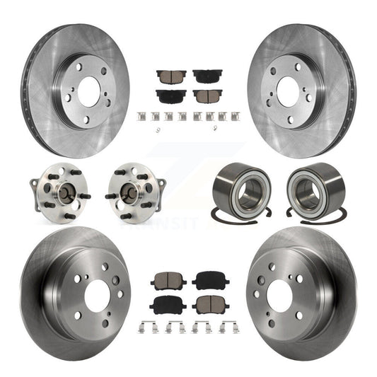 [Avant + Arrière] Kit de Roulement de roue pour 2000-2001 Toyota Camry 3.0L avec 4-Wheel ABS Vehicles Manufactured In Japan KBB-117272