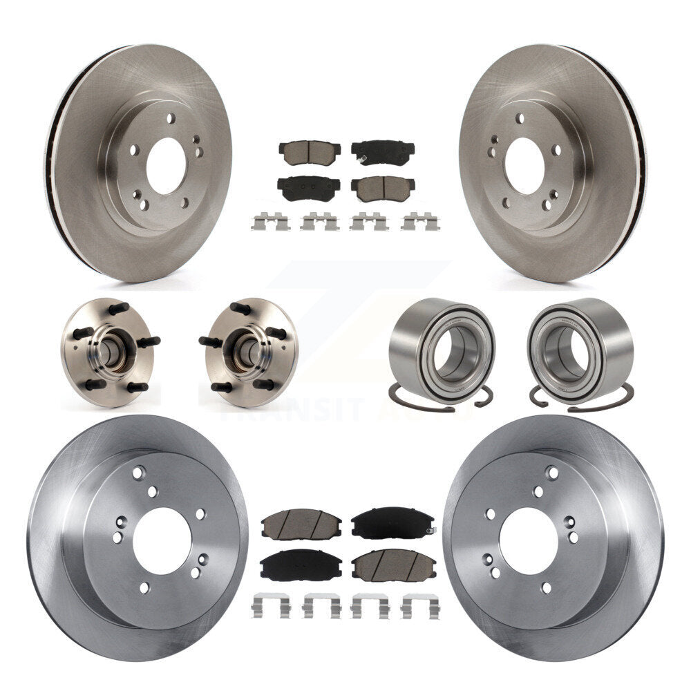 [Avant + Arrière] Kit de Roulement de roue pour 2001-2006 Hyundai Santa Fe FWD avec Non-ABS avec 294mm Diameter Rotor KBB-117274