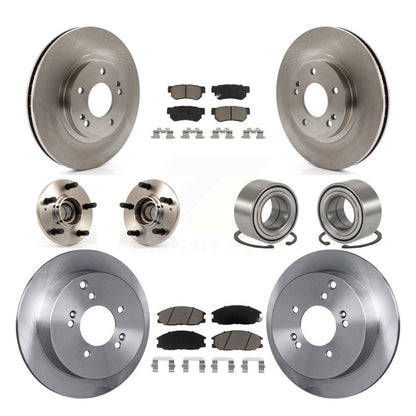 [Avant + Arrière] Kit de Roulement de roue pour 2001-2006 Hyundai Santa Fe FWD avec Non-ABS avec 294mm Diameter Rotor KBB-117274