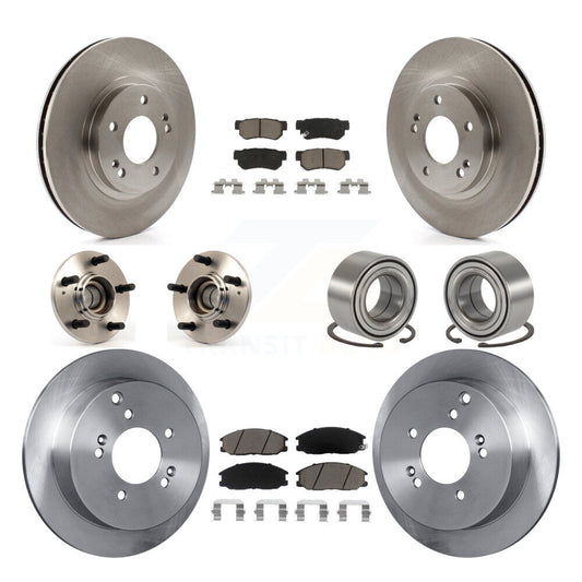 [Avant + Arrière] Kit de Roulement de roue pour 2001-2006 Hyundai Santa Fe FWD avec Non-ABS avec 294mm Diameter Rotor KBB-117274