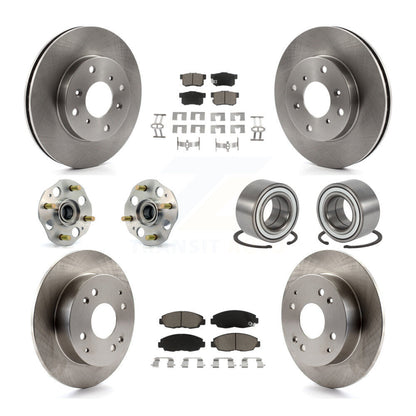 [Avant + Arrière] Kit de Roulement de roue pour 1998-2002 Honda Accord Sedan avec 2.3L Drum rear brakes Non-ABS KBB-117279