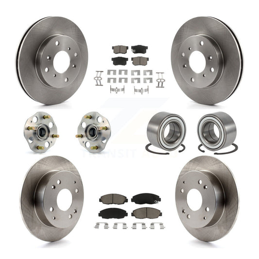 [Avant + Arrière] Kit de Roulement de roue pour 1998-2002 Honda Accord Sedan avec 2.3L Drum rear brakes Non-ABS KBB-117279