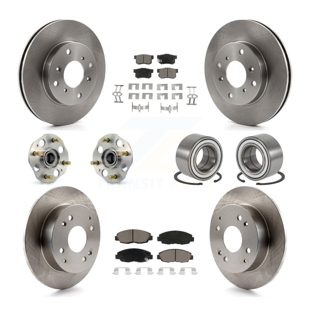 [Avant + Arrière] Kit de Roulement de roue pour 1998-2002 Honda Accord Coupe avec 2.3L Drum rear brakes Non-ABS KBB-117280