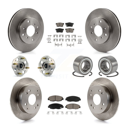 [Avant + Arrière] Kit de Roulement de roue pour 1998-2002 Honda Accord Coupe avec 2.3L Drum rear brakes Non-ABS KBB-117280