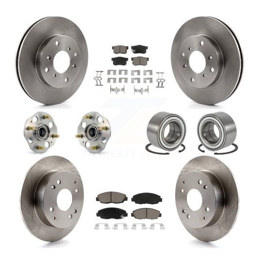 [Avant + Arrière] Kit de Roulement de roue pour 1998-2002 Honda Accord Coupe avec 2.3L Drum rear brakes Non-ABS KBB-117280