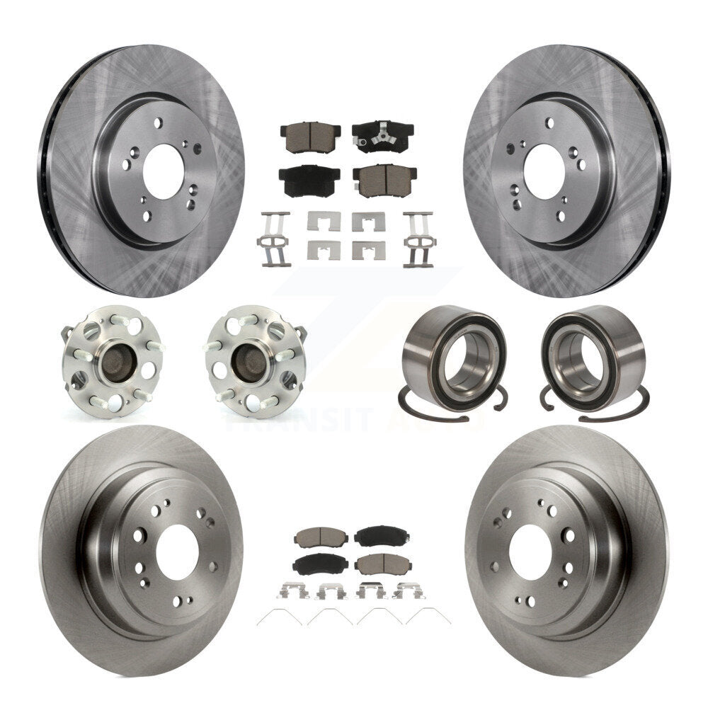 [Avant + Arrière] Kit de Roulement de roue pour 2013-2015 Honda Crosstour FWD KBB-117290