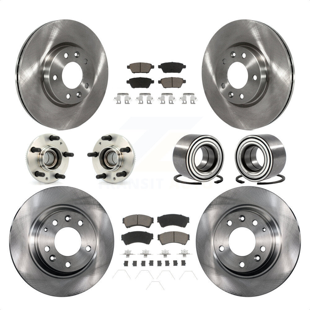 [Avant + Arrière] Kit de Roulement de roue pour Ford Fusion Lincoln MKZ Mercury Milan Mazda 6 Zephyr KBB-117291 par Transit Auto