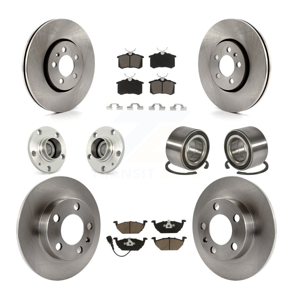 [Avant + Arrière] Kit de Roulement de roue pour 2000-2001 Volkswagen Golf 2.0L avec 288mm Diameter Rotor KBB-117308