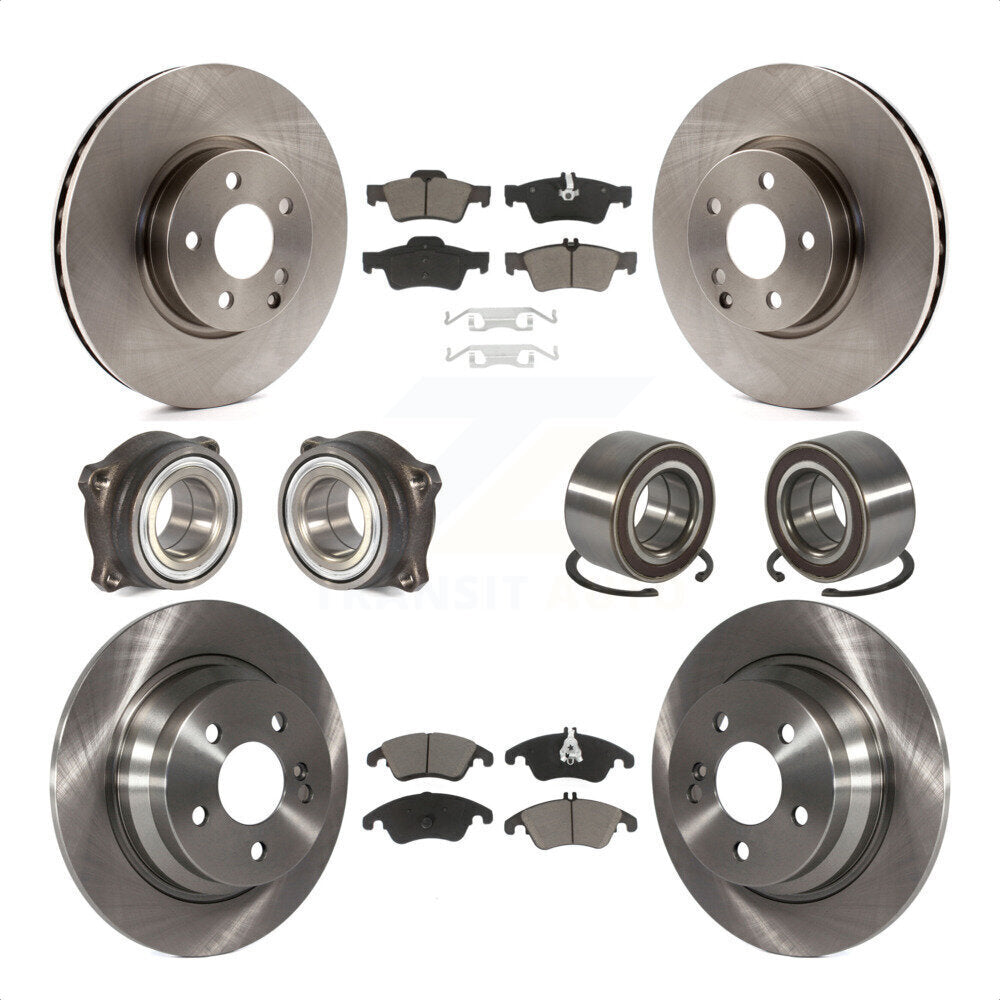 [Avant + Arrière] Kit de Roulement de roue pour 2014-2016 Mercedes-Benz E250 AWD avec 322mm Diameter Rotor KBB-117319 par Transit Auto