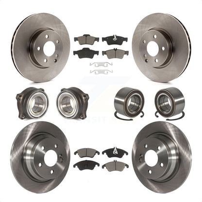 [Avant + Arrière] Kit de Roulement de roue pour 2014-2016 Mercedes-Benz E250 AWD avec 322mm Diameter Rotor KBB-117319 par Transit Auto