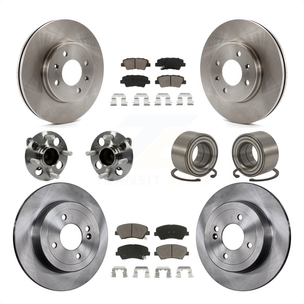 [Avant + Arrière] Kit de Roulement de roue pour 2012-2017 Hyundai Accent KBB-117340 par Transit Auto