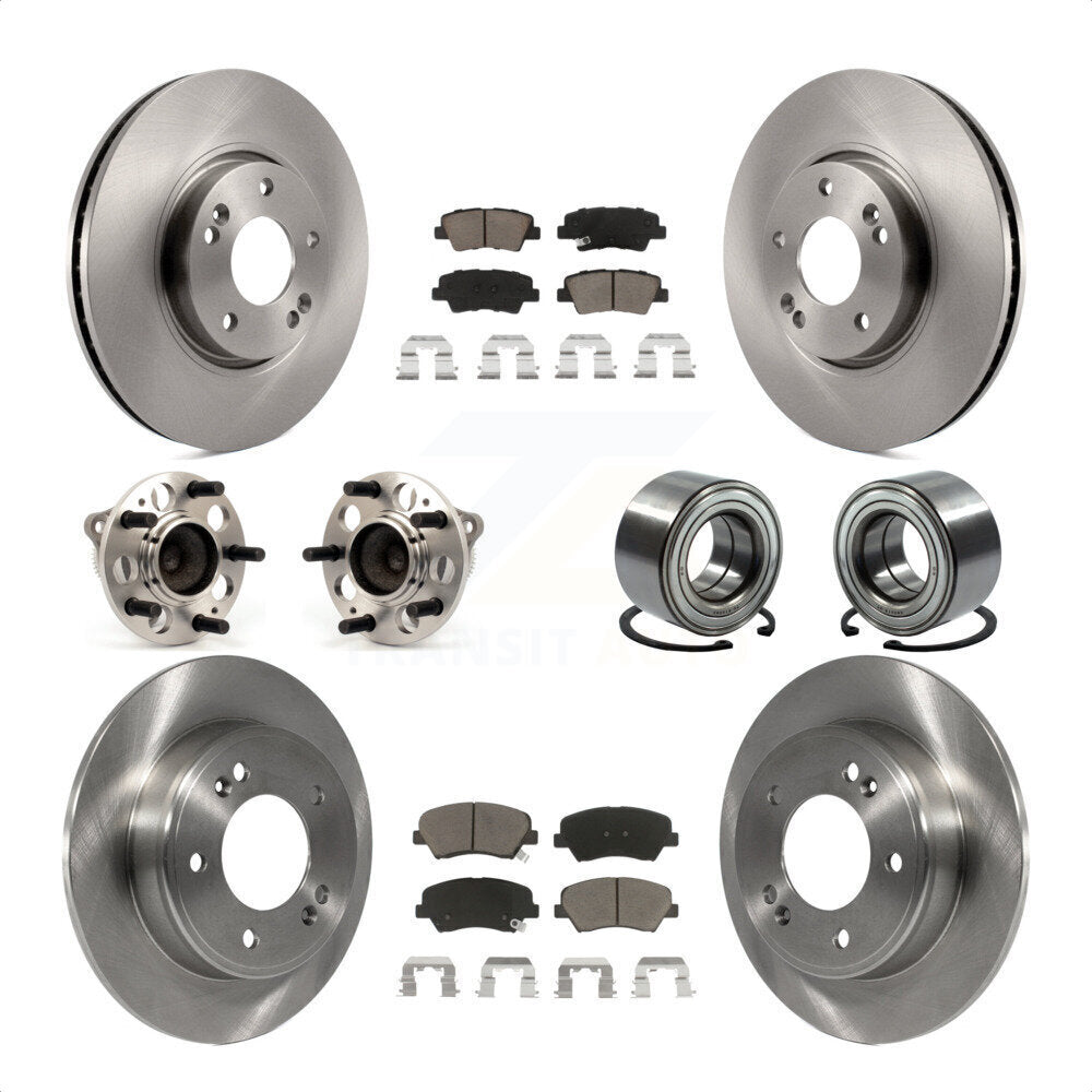[Avant + Arrière] Kit de Roulement de roue pour 2015 Hyundai Veloster Tech RE FLEX SE KBB-117368 par Transit Auto